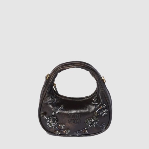❤미우미우 여성 완더 자수 가죽 미니백 - Miumiu Womens Wander Embroidered Leather Mini Bag - mib13219x