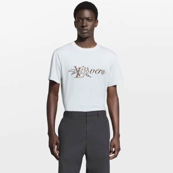 ✨루이비통 남성 라운드 반팔 티셔츠 - Louis vuitton Mens Round Tshirt - lvc13102x