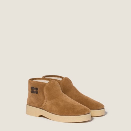 ❤미우미우 여성 시어링 슬립온 부티 - Miumiu Womens Shearling Slip-On Booties - mis8948x