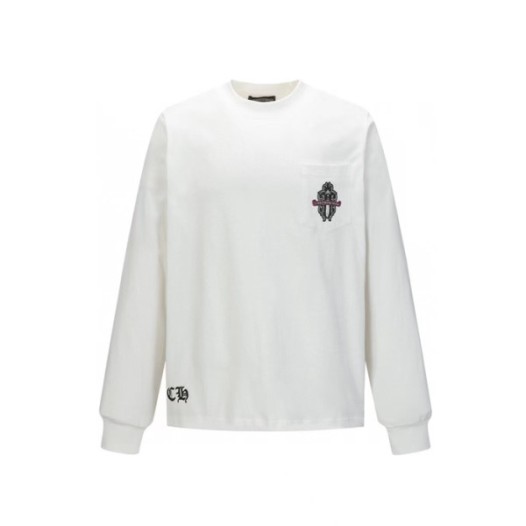 ❤크롬하츠 남성 라운드 긴팔티 - Chrome Hearts Mens Round Tshirt - chc13172x