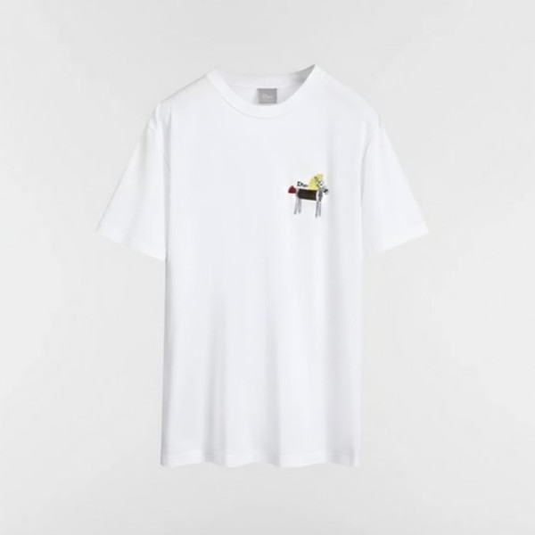 ✨디올 남성 라운드 반팔 티셔츠 - Dior Mens Round Tshirt - dic13187x