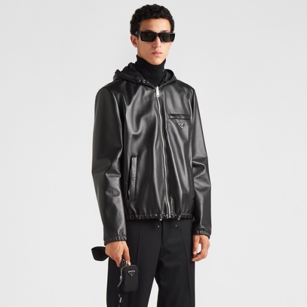 ✨프라다 남성 가죽 자켓 - Prada Mens Leather Jacket - prc13213x