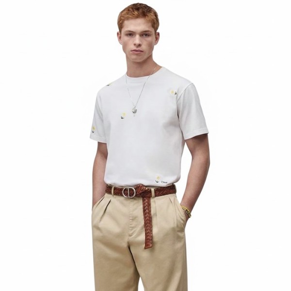 ✨디올 남성 라운드 반팔 티셔츠 - Dior Mens Round Tshirt - dic13262x