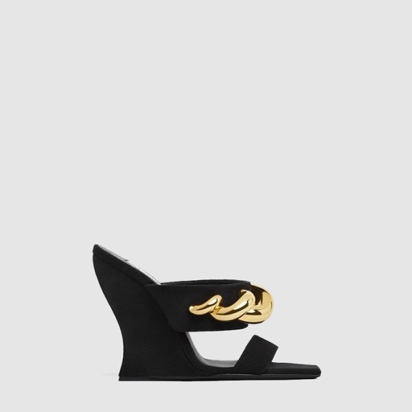 ✨알라이아 여성 웨이브 주얼 스웨이드 뮬 - Alaia Womens Wave Jewel Suede Mule - als8967x