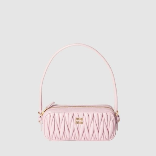 ❤미우미우 여성 마테라쎄 나파 가죽 파우치 - Miumiu Womens Matelasse Nappa Leather Pouch - mib13301x