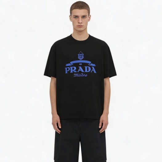❤프라다 남성 라운드 반팔티 - Prada Mens Round Tshirt - prc13442x