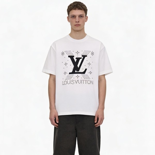 ✨루이비통 남성 라운드 반팔 티셔츠 - Louis vuitton Mens Round Tshirt - lvc13447x