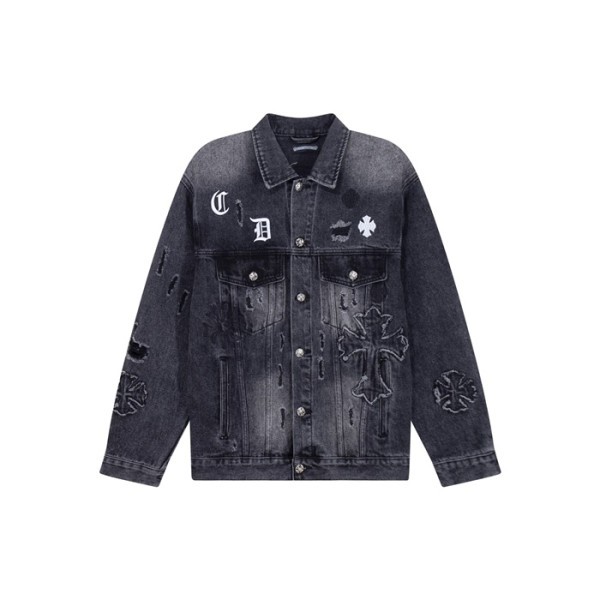 ✨크롬하츠 남성 데님 자켓 - Chrom Hearts Mens Denim Jacket - chc13502x