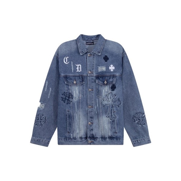 ✨크롬하츠 남성 데님 자켓 - Chrom Hearts Mens Denim Jacket - chc13503x