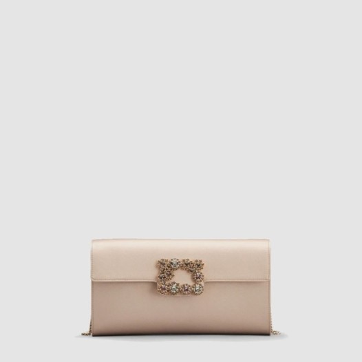 ❤로저비비에 여성 플라워 스트라스 버클 클러치 - Roger Vivier Womens Flower Strass Buckle Clutch - rob13491x