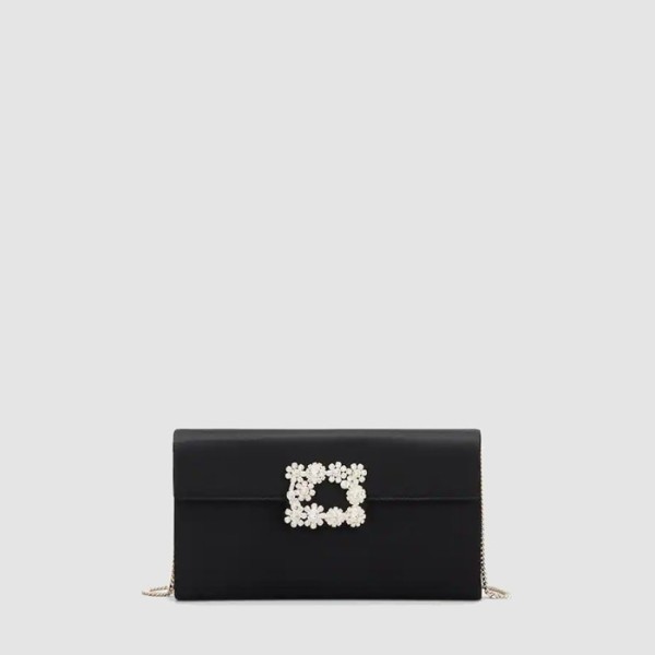 ✨로저비비에 여성 플라워 스트라스 버클 클러치 - Roger Vivier Womens Flower Strass Buckle Clutch - rob13493x