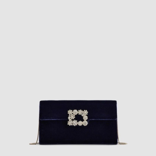 ❤로저비비에 여성 플라워 스트라스 버클 클러치 - Roger Vivier Womens Flower Strass Buckle Clutch - rob13494x