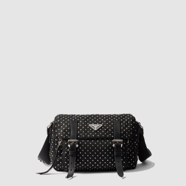 ✨프라다 여성 스터드 리나일론 백 1BD382 - Prada Womens Studded Re-Nylon Bag - prb13569x
