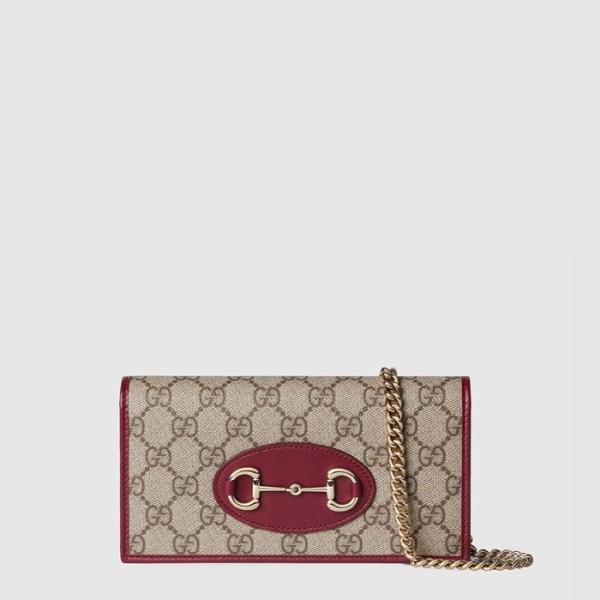 ✨구찌 여성 홀스빗 1955 체인 지갑 - Gucci Womens Horsebit 1955 Chain Walle - gub13574x