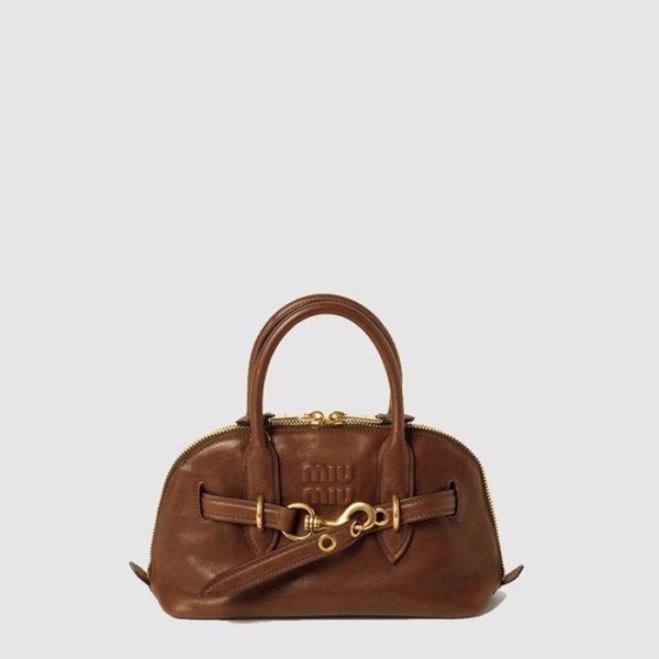 ✨미우미우 여성 아방뛰르 나파 가죽 탑 핸들 백 - Miumiu Womens Avanture Nappa Leather Top Handle Bag - mib13619x