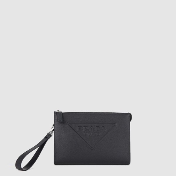 ✨프라다 남성 로고 엠보싱 스트랩 클러치백 2VF039 - Prada Mens Logo Embossed Strap Clutch Bag - prb13670x
