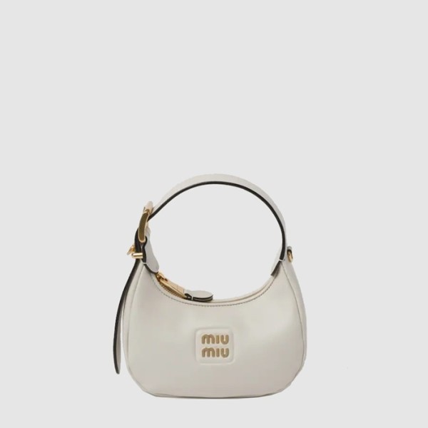 ✨미우미우 여성 가죽 호보백 - Miumiu Womens Leather Hobo Bag - mib13785x