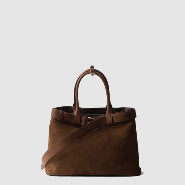 ✨프라다 여성 더블 벨트 토트백 1BA416 - Prada Womens Tan Tote Bag - prb13799x