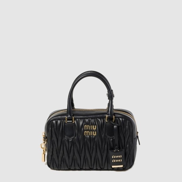 ✨미우미우 여성 아르카디 마테라쎄 가죽 백 - Miumiu Womens Arcadi Matelasse Leather Bag - mib14303x