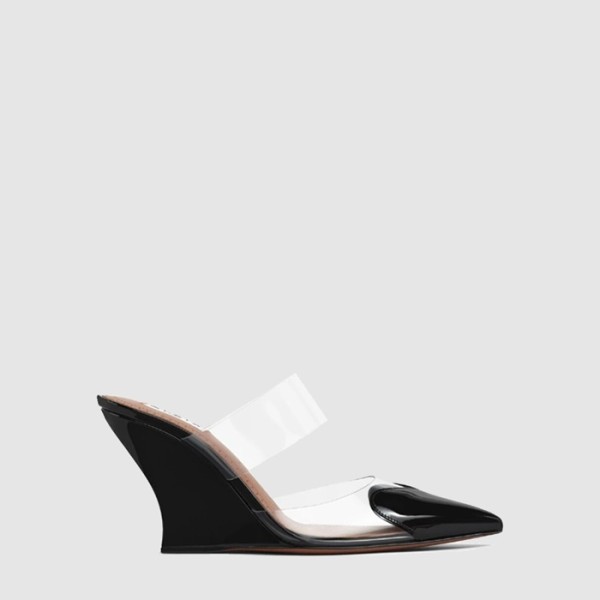 ✨알라이아 여성 르 쾨르 웨지 뮬 - Alaia Womens LE CŒUR Wedge Mule - als13468x