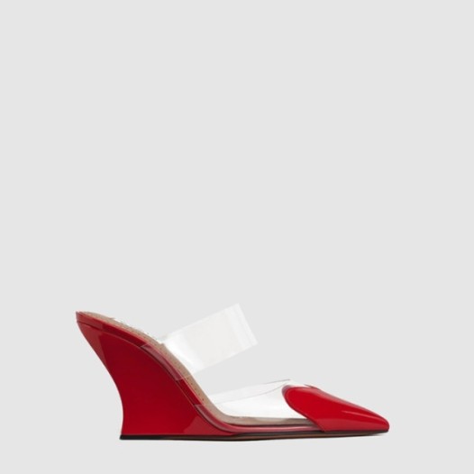 ❤알라이아 여성 르 쾨르 웨지 뮬 - Alaia Womens LE CŒUR Wedge Mule - als13470x