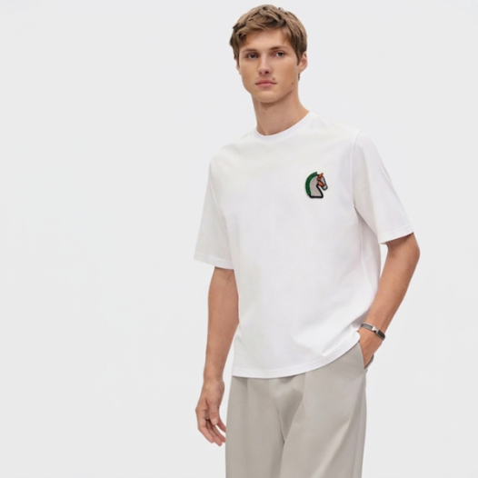 ❤에르메스 남성 라운드 반팔티 - Hermes Mens Round Tshirt - hec13615x