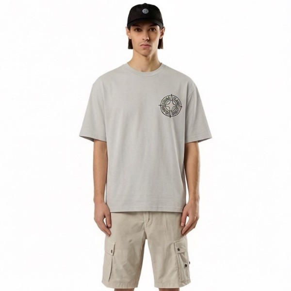 ✨스톤아일랜드 남성 라운드 반팔 티셔츠 - Stone Island Mens Round Tshirt - stc13640x
