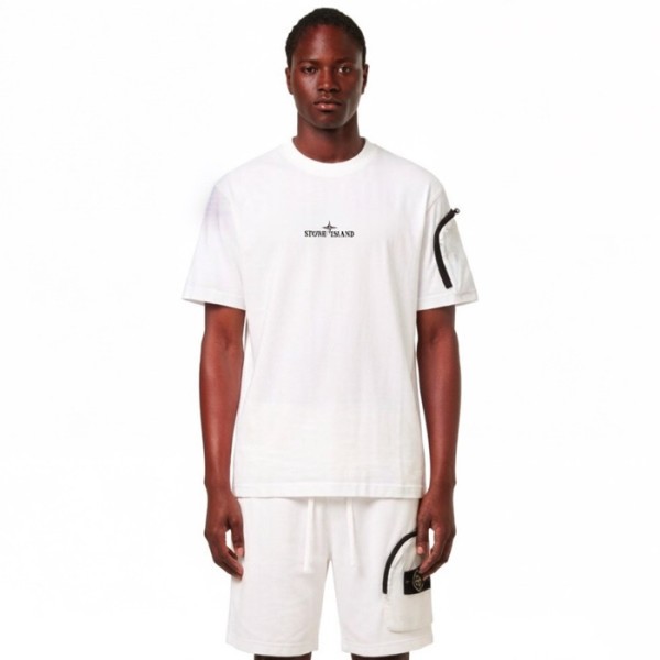 ✨스톤아일랜드 남성 라운드 반팔 티셔츠 - Stone Island Mens Round Tshirt - stc13657x