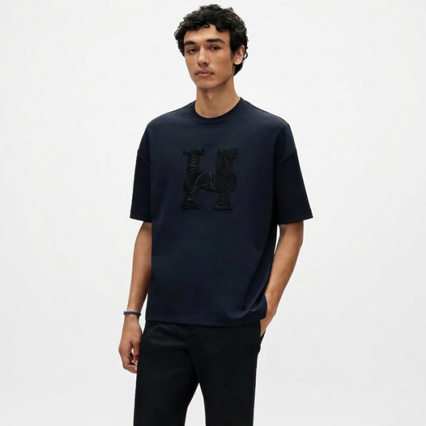 ✨에르메스 남성 라운드 반팔티 - Hermes Mens Round Tshirt - hec13664x