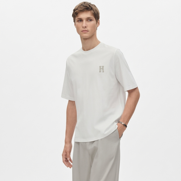 ✨에르메스 남성 라운드 반팔티 - Hermes Mens Round Tshirt - hec13684x