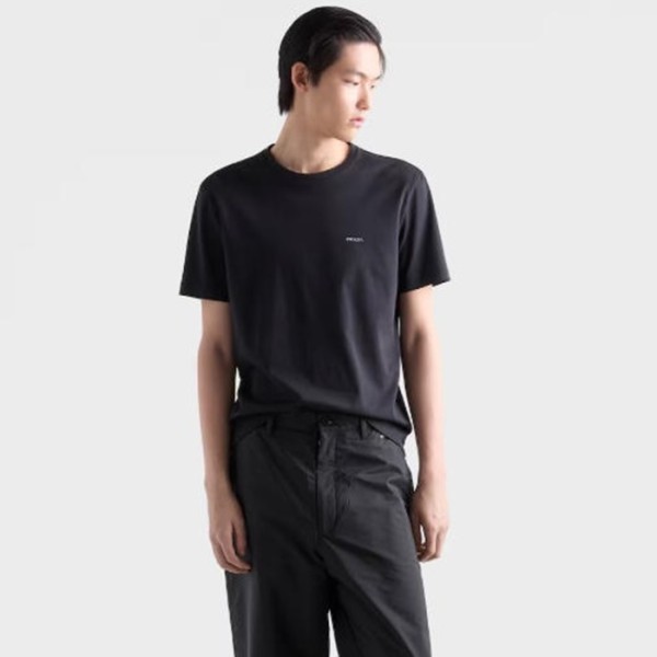 ✨프라다 남성 라운드 반팔티 - Prada Mens Round Tshirt - prc13776x