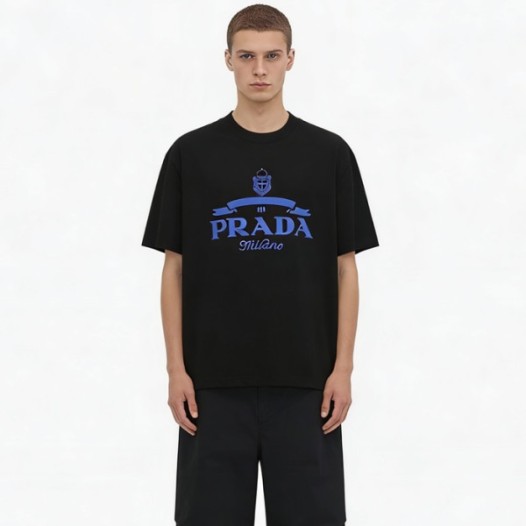 ❤프라다 남성 라운드 반팔티 - Prada Mens Round Tshirt - prc13805x