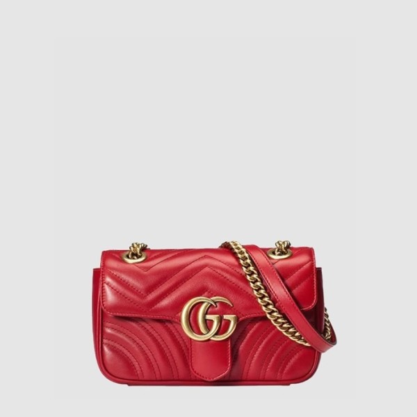 ✨구찌 여성 GG 마몽 마틀라세 미니 숄더백 - Gucci Womens GG Marmont Matelassé Mini Shoulder Bag - gub14737x