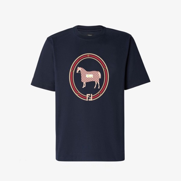 ✨펜디 남성 라운드 반팔 티셔츠 - Fendi Mens Round Tshirt - fec13836x