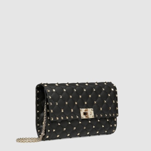 ❤발렌티노 락스터드 스파이크 크로스 바디 클러치 체인 백 - Valentino Womens Rockstud Spike Chain Bag - vab14843x