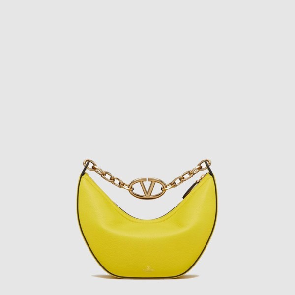 ✨발렌티노 여성 브이로고 문 스몰 체인 호보 백 - Valentino Womens V-Logo Moon Small Chain Hobo Bag - vab14908x