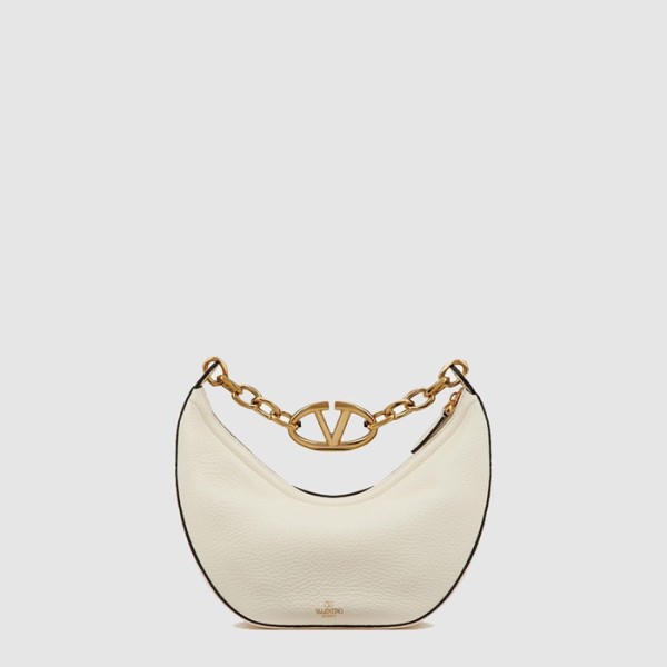 ✨발렌티노 여성 브이로고 문 스몰 체인 호보 백 - Valentino Womens V-Logo Moon Small Chain Hobo Bag - vab14909x