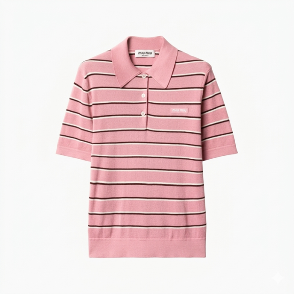 ✨미우미우 여성 폴로 티셔츠 - Miumiu Womens Polo Tshirt - mic14094x