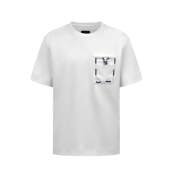 ✨펜디 남성 라운드 반팔 티셔츠 - Fendi Mens Round Tshirt - fec14186x