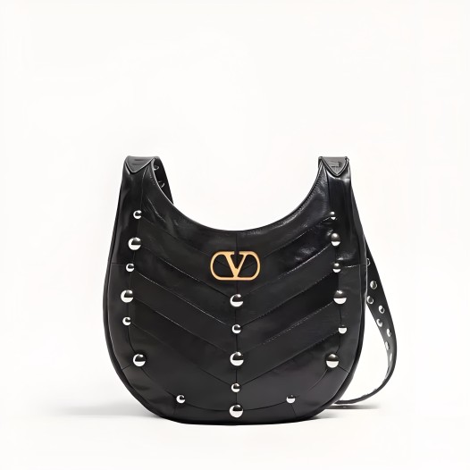 발렌티노 남여 가라바니 호보호 스터드 스몰 호보백 블랙 Valentino Womens
