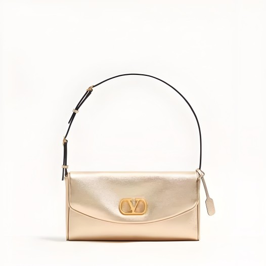발렌티노 가라바니 드베인 라미네이티드 스몰 숄더백 골드 Valentino Womens