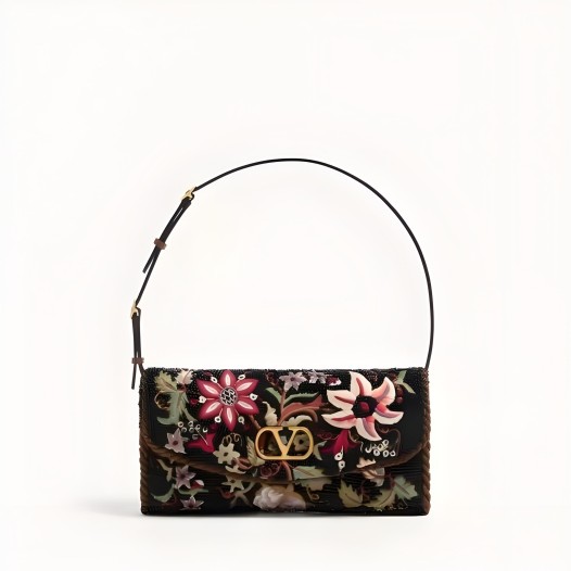 발렌티노 가라바니 드베인 자수 스몰 숄더백 블랙멀티컬러 Valentino Womens