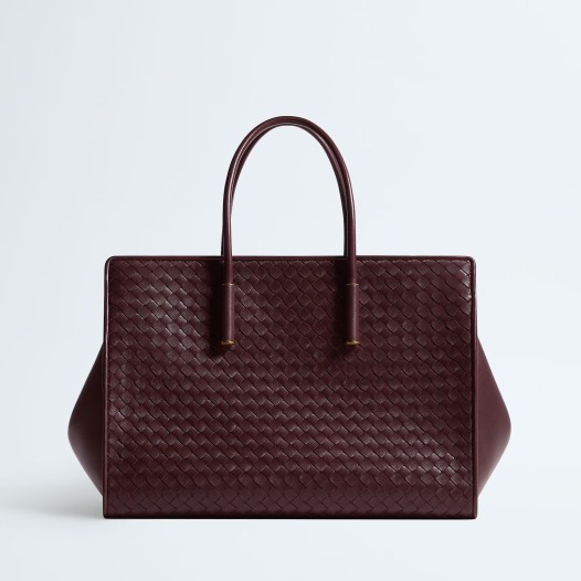 보테가베네타 바바라 미디엄 토트백 딥 마호가니 - Bottega veneta Womens