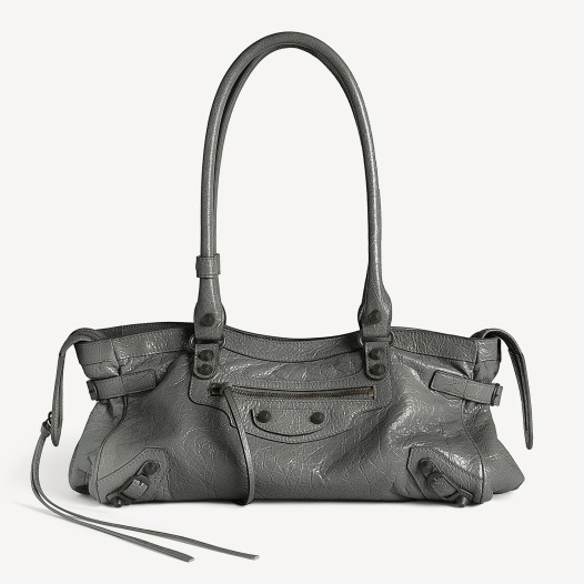 발렌시아가 올데프 애니 르 시티 백 이스트 웨스트 백 볼캐닉 록 램스킨 Balenciaga Womens Shoulder Bag