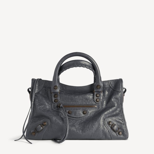 발렌시아가 르 시티 백 스몰 볼캐닉 록 브라스 장식  Balenciaga Womens Le City Bag Small