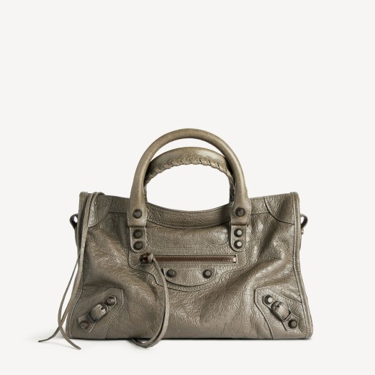 발렌시아가 여성 르 시티 백 스몰 아미 그린 브라스 장식  Balenciaga Womens Le City Bag Small