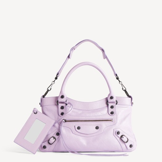 발렌시아가 여성 르 시티 퍼스트 백 파르마 브라스 장식 Balenciaga Womens Le City First Bag