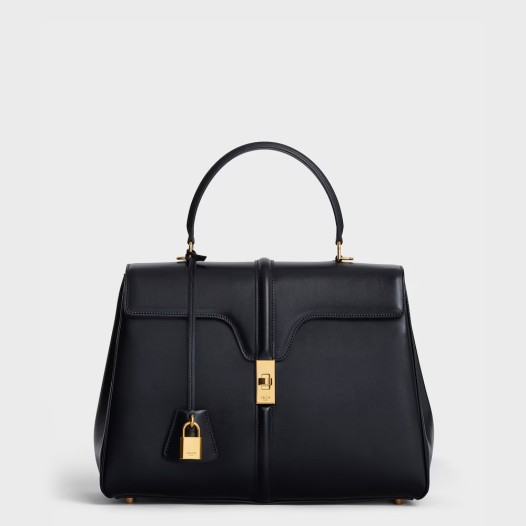 ❤셀린느 여성 클래식 16 백 미디엄 새틴 카프스킨 블랙 Celine Womens Classic 16 Bag