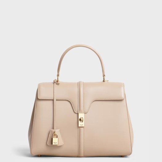 ❤셀린느 여성 클래식 16 백 미디엄 새틴 카프스킨 누드 Celine Womens Classic 16 Bag