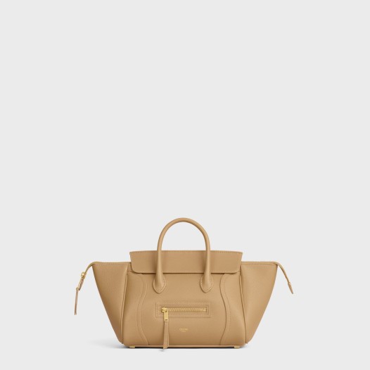 셀린느 리틀 러기지 서플 그레인 카프스킨 샌드캐슬 Celine Womens